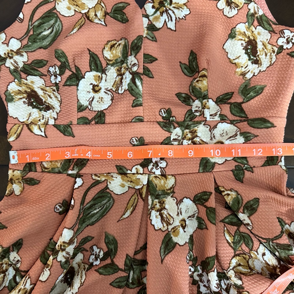 Haute Monde flowered dress. Size L sleeveless - Picture 10 of 12